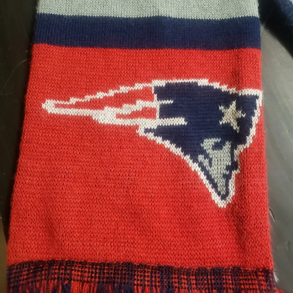 NEW ENGLAND PATRIOTS Lightweight Knit Winter Scarf 7